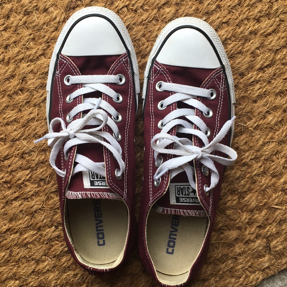 Burgundy Converse